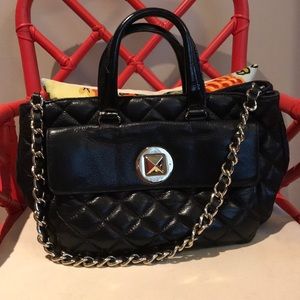 Kate Spade Gold Coast Black Quilted Handbag